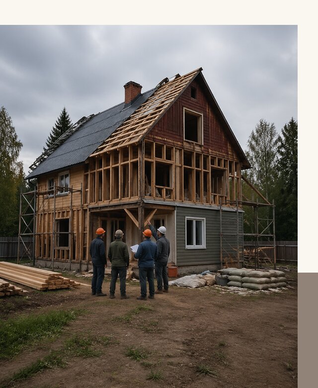 Реконструкция дачного дома в Дюртюли под ключ с проектом