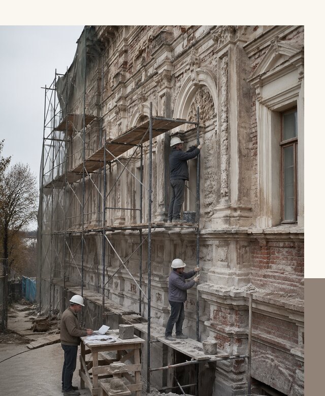 Реставрация объектов культурного наследия под ключ в Дюртюли