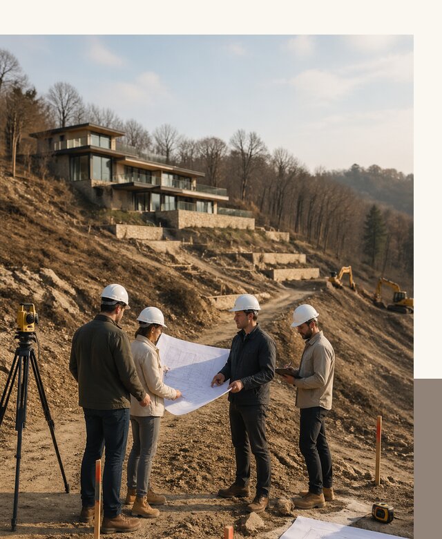 Проектирование и строительство домов на склоне в Дюртюли